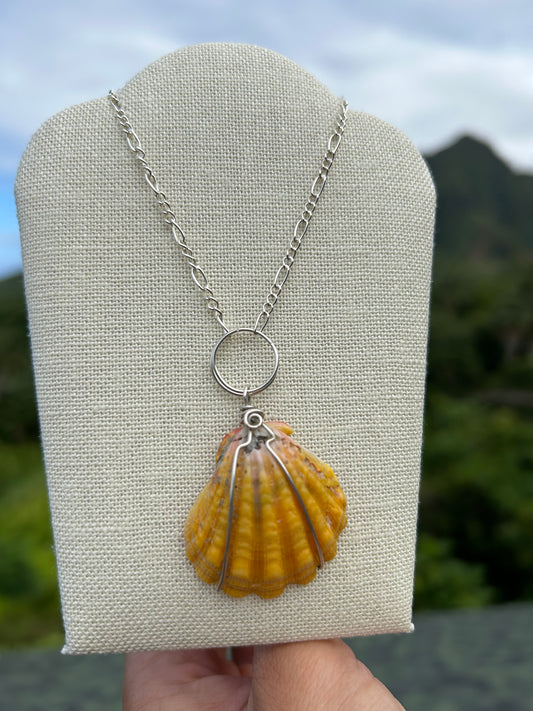 Sunrise Shell Necklace                     Sterling Silver