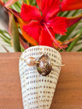 Cowry & Edison Pearl | 14k Gold Filled Bangle