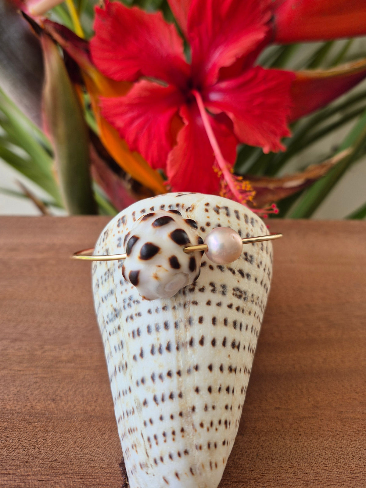 Drupe & Edison Pearl | 14k Gold Filled Bangle