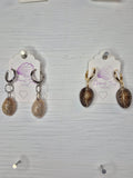 Huggie Hoops | Cowry Shell | 14k Gold Filled & Sterling Silver