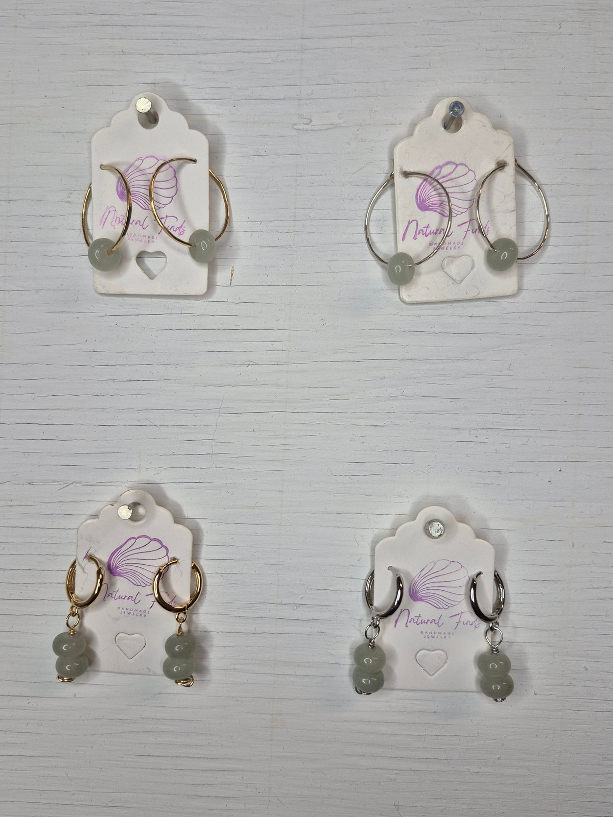 Hoops & Huggies | Authentic Jade | 14k Gold Filled & Sterling Silver