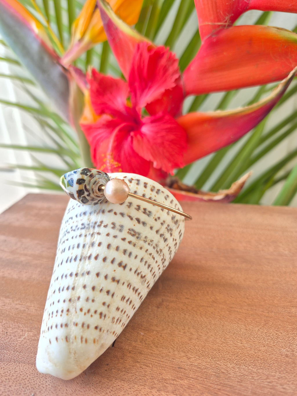 Hebrew Cone & Edison Pearl | 14k Gold Filled