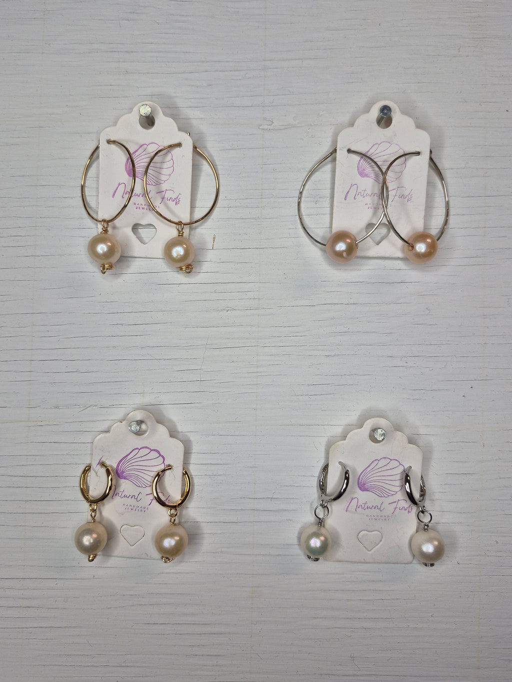 Hoops & Huggies | Edison Pearl | 14k Gold Filled & Sterling Silver