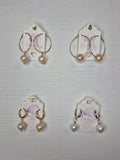 Hoops & Huggies | Edison Pearl | 14k Gold Filled & Sterling Silver